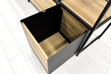 コクヨ ジューク 中古 キャビネット 仕切りシェルフ オープン書庫 収納家具 中古オフィス家具 3300/430/2130の画像