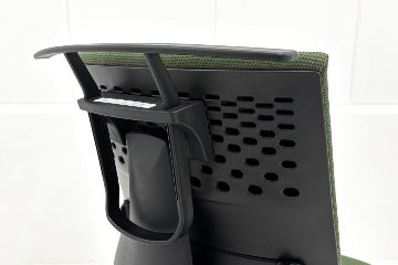 コクヨ ウィザードチェア 肘無 中古 2020年製 ウィザード3 ローバック 中古オフィス家具 KOKUYO Wizard3 グリーンの画像