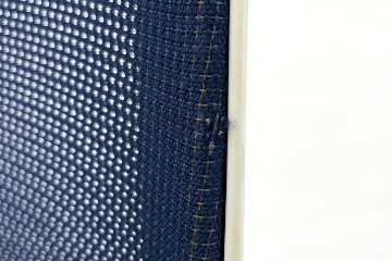 イトーキ ノナチェア 2018年製 中古 ポリッシュ脚 ITOKI nona 肘無 事務椅子中古オフィス家具 ブルーの画像