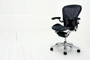 【シリンダー交換済】アーロンチェア 中古 Bサイズ フル装備 タキシードメッシュ ハーマンミラー アルミ脚 レザーアーム Herman Miller Aeron Chair 肘ダイヤルの画像