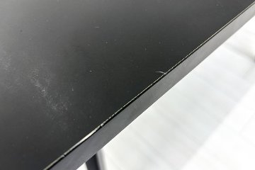 内田洋行 レムナ LEMNA 小型会議テーブル 中古 ブラック ミーティングテーブル 中古 幅2400 中古オフィス家具 2400/1200/720の画像