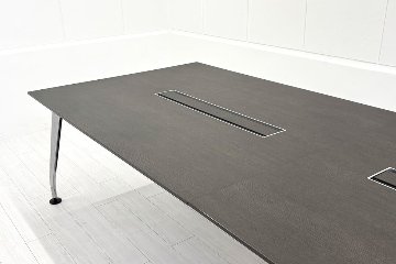 【ポリッシュ脚ピカピカ磨き有！】 SAIBI コクヨ サイビ 中古 大型会議テーブル ミーティングテーブル 幅3200 KOKUYO 中古オフィス家具 3200/1200/720の画像