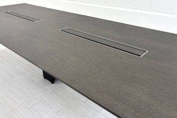 【ポリッシュ脚ピカピカ磨き有！】 SAIBI コクヨ サイビ 中古 大型会議テーブル ミーティングテーブル 幅3200 KOKUYO 中古オフィス家具 3200/1200/720の画像