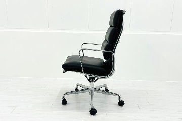 Herman Miller Eames イームズソフトパッドマネジメントチェア 中古 チャールズ&レイ・イームズ ハーマンミラー 皮革 正規品の画像