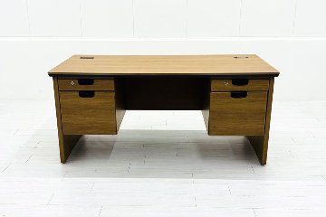 オカムラ 役員デスク 中古 DX-4N 両袖机 役員机 中古デスク 高級家具 エグゼクティブデスク 中古オフィス家具 DX051F-MM18の画像