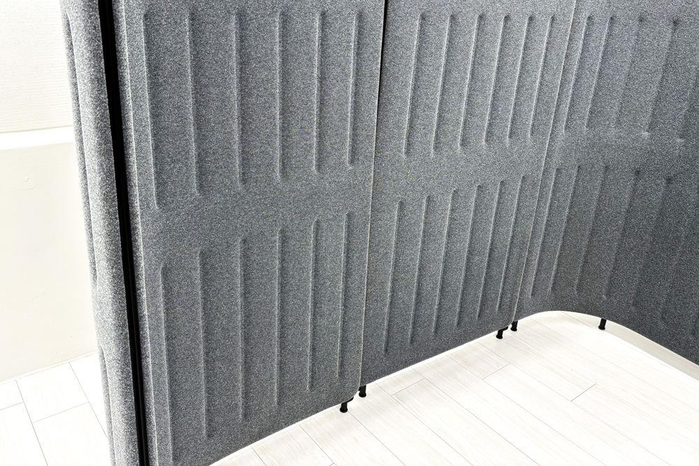 オカムラ マッフル パーテーション 【7枚セット】 パーティション 中古パーテーション 間仕切り 高1470mm グレーの画像