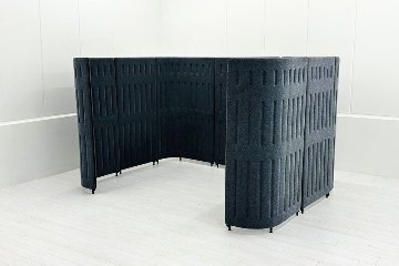オカムラ マッフル パーテーション 【7枚セット】 パーティション 中古パーテーション 間仕切り 高1470mm グレーの画像