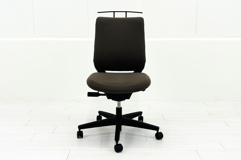 コクヨ ミトラチェア 2024年製 中古 スタンダードバック ミトラ2 KOKUYO 背メッシュ 肘無 中古事務椅子 中古オフィス家具 ソフトベージュの画像