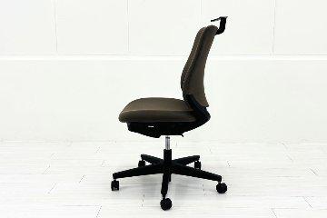 コクヨ ミトラチェア 2024年製 中古 スタンダードバック ミトラ2 KOKUYO 背メッシュ 肘無 中古事務椅子 中古オフィス家具 ソフトベージュの画像