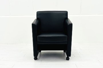 コクヨ 応接椅子 中古 マノヴェラ ミーティングチェア 【4脚セット】 多目的チェア 中古オフィス家具 ブラックの画像