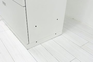 イトーキ eSキャビネット(エスキャビネット)ト 中古 上下セット 3段ラテラル+両開き書庫 キャビネット ホワイト シリンダー錠 900/450/2135の画像