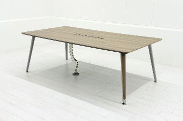 オカムラ プリシード 中古 PRECEDE 小型会議テーブル 幅2100 ミーティングテーブル 会議机 中古オフィス家具 2100/1100/720の画像