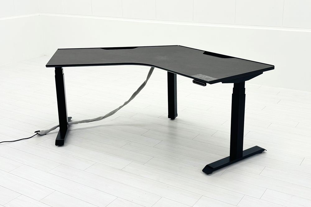 コクヨ シークエンス 中古 SEQUENCE 電動昇降デスク ブーメランデスク 120° 上下昇降机 中古オフィス家具の画像