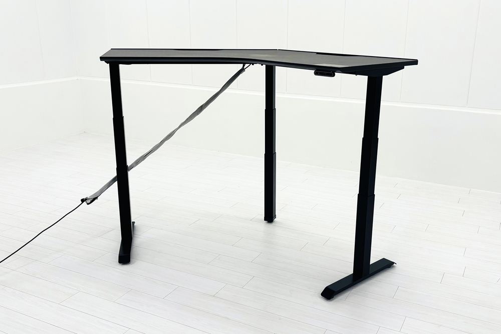 コクヨ シークエンス 中古 SEQUENCE 電動昇降デスク ブーメランデスク 120° 上下昇降机 中古オフィス家具の画像