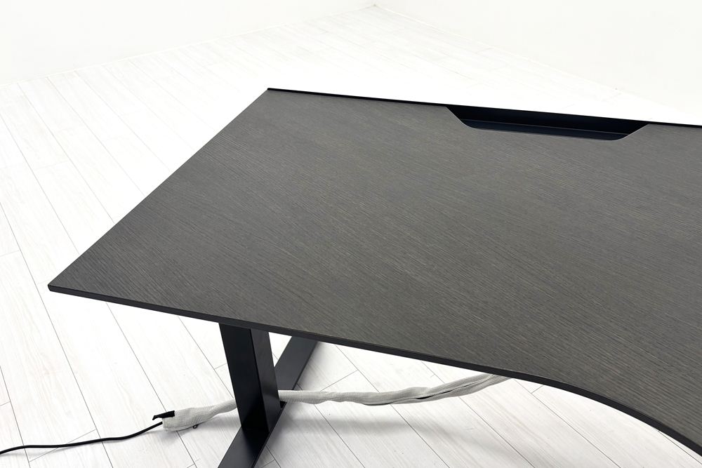 コクヨ シークエンス 中古 SEQUENCE 電動昇降デスク ブーメランデスク 120° 上下昇降机 中古オフィス家具の画像