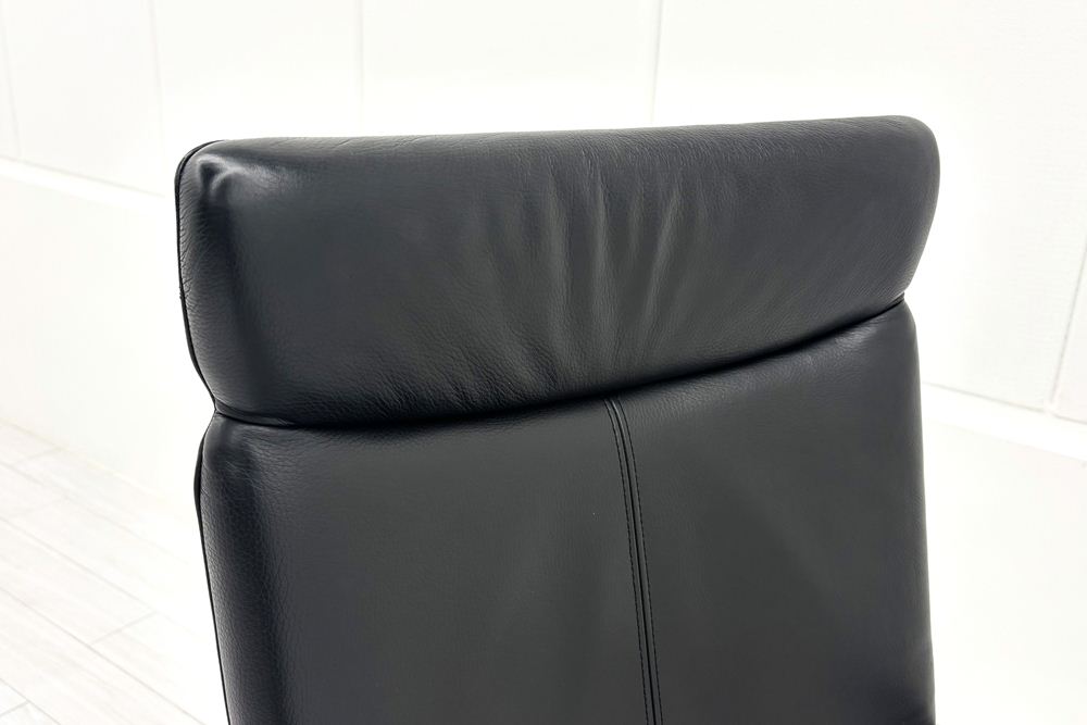【ポリッシュ脚ピカピカ磨き有！】 イトーキ プレクサスチェア 中古 役員チェア ハイバック エグゼクティブチェア 中古オフィス家具の画像