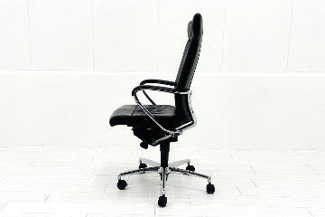 【ポリッシュ脚ピカピカ磨き有！】 イトーキ プレクサスチェア 中古 役員チェア ハイバック エグゼクティブチェア 中古オフィス家具の画像