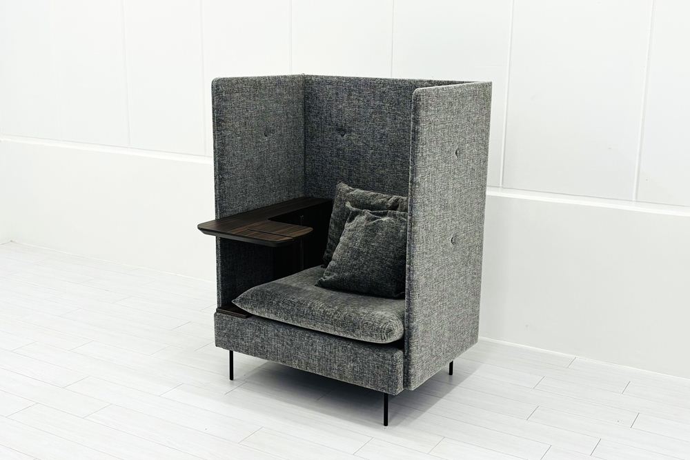 オリバー ブースソファ ワークブース 中古 パーテーション ラウンジソファ 1人用ソファ 中古オフィス家具 920/820/1270の画像