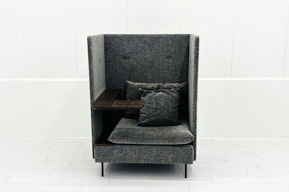 オリバー ブースソファ ワークブース 中古 パーテーション ラウンジソファ 1人用ソファ 中古オフィス家具 920/820/1270の画像