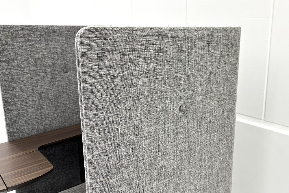 オリバー ブースソファ ワークブース 中古 パーテーション ラウンジソファ 1人用ソファ 中古オフィス家具 920/820/1270の画像