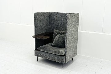 オリバー ブースソファ ワークブース 中古 パーテーション ラウンジソファ 1人用ソファ 中古オフィス家具 920/820/1270の画像