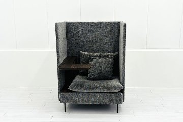 オリバー ブースソファ ワークブース 中古 パーテーション ラウンジソファ 1人用ソファ 中古オフィス家具 920/820/1270の画像