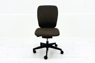 イトーキ フルゴチェア 中古 ITOKI fulgo 肘無 ハイバック 事務椅子 中古オフィス家具 ブラウンの画像