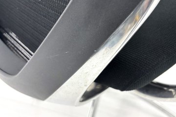 Baron Chair オカムラ バロンチェア 2017年製 中古 固定肘 中古オフィス家具 ローバックメッシュ ブラックの画像