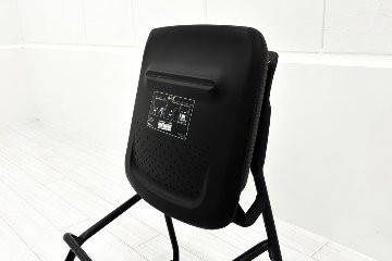 ルナチェア オカムラ 中古 ミーティングチェア ネスティングチェア 会議椅子 中古オフィス家具 ミディアムグレーの画像