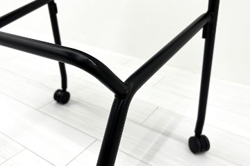 ルナチェア オカムラ 中古 ミーティングチェア ネスティングチェア 会議椅子 中古オフィス家具 ミディアムグレーの画像
