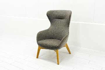 相合家具 クイーン ミーティングチェア 中古 多目的チェア ラウンジチェア 中古オフィス家具 グレー系色の画像