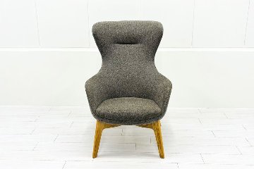 相合家具 クイーン ミーティングチェア 中古 多目的チェア ラウンジチェア 中古オフィス家具 グレー系色の画像
