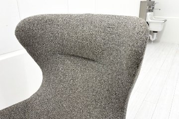 相合家具 クイーン ミーティングチェア 中古 多目的チェア ラウンジチェア 中古オフィス家具 グレー系色の画像