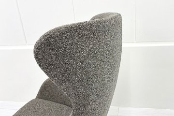 相合家具 クイーン ミーティングチェア 中古 多目的チェア ラウンジチェア 中古オフィス家具 グレー系色の画像