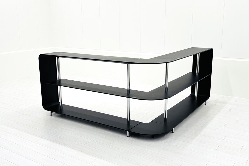 オカムラ コーネル 中古 L型シェルフ OKAMURA Cornel 中古オフィス家具 オープンシェルフ 2100/2100/1000の画像