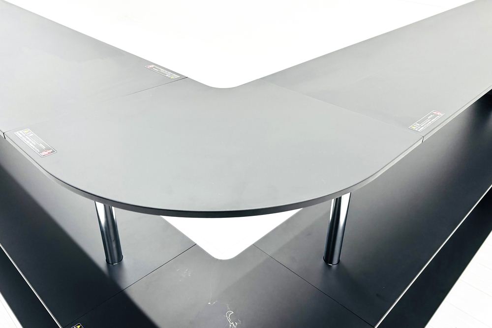 オカムラ コーネル 中古 L型シェルフ OKAMURA Cornel 中古オフィス家具 オープンシェルフ 2100/2100/1000の画像