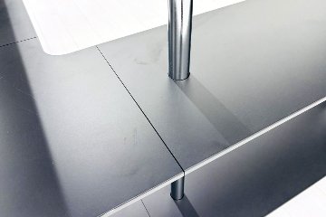オカムラ コーネル 中古 L型シェルフ OKAMURA Cornel 中古オフィス家具 オープンシェルフ 1500/1500/1000の画像