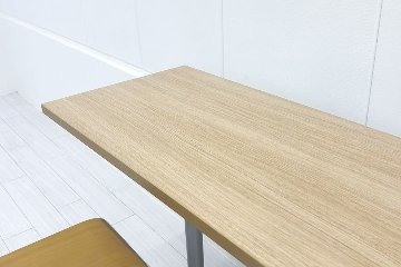 【3点セット】 中古 オカムラ アルトカフェ ハイテーブル ハイチェア 中古オフィス家具 1500/450/1000の画像