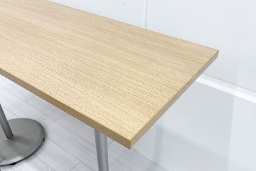 【3点セット】 中古 オカムラ アルトカフェ ハイテーブル ハイチェア 中古オフィス家具 1500/450/1000の画像