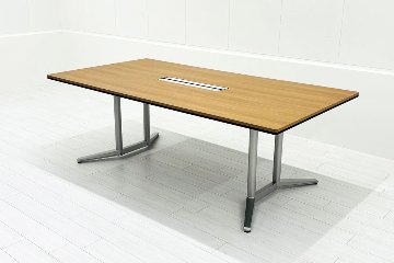 オカムラ ラティオ 中古 RATIO 小型会議テーブル ミーティングテーブル ワークテーブル 中古オフィス家具 2100/1100/720の画像