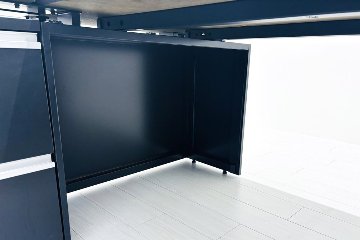 コクヨ サイビ ストレージ付きテーブル L型デスク 中古 3段ラテラル書庫付 エグゼクティブデスク 中古オフィス家具の画像