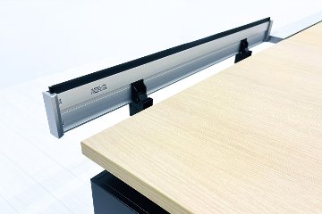 コクヨ サイビ ストレージ付きテーブル L型デスク 中古 3段ラテラル書庫付 エグゼクティブデスク 中古オフィス家具の画像
