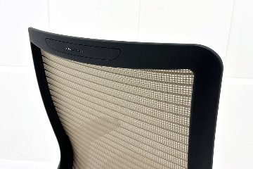 オカムラ 中古オフィス家具 コーラルチェア ハイバック 中古 背メッシュ 固定肘 中古チェア Choral ベージュの画像