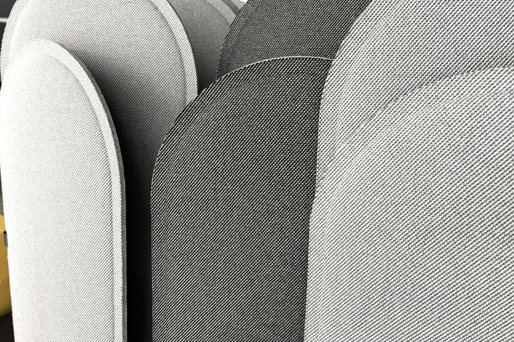 パーテーション コクヨ リーフィー じゃばら置きタイプ ローパーテーション 中古パーテーション 間仕切り 高1600 ミディアムグレー/ディムグレー の画像