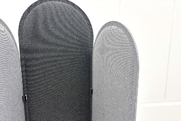 パーテーション コクヨ リーフィー じゃばら置きタイプ ローパーテーション 中古パーテーション 間仕切り 高1600 ミディアムグレー/ディムグレー の画像