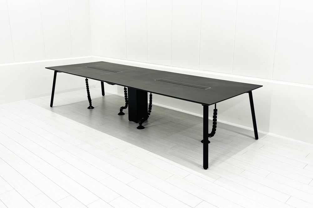 中古オフィス家具 SAIBI コクヨ サイビ 中古 大型会議テーブル ミーティングテーブル 幅3400 KOKUYO 3400/1200/720の画像