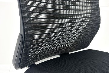 オカムラ 中古オフィス家具 コーラルチェア ハイバックメッシュ 中古 肘無 中古チェア Choral ブラックの画像