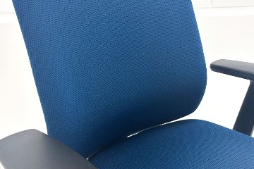 コクヨ Wizard(ウィザード)シリーズ 中古 2019年製 固定肘  中古オフィス家具 KOKUYO ターコイズブルーの画像