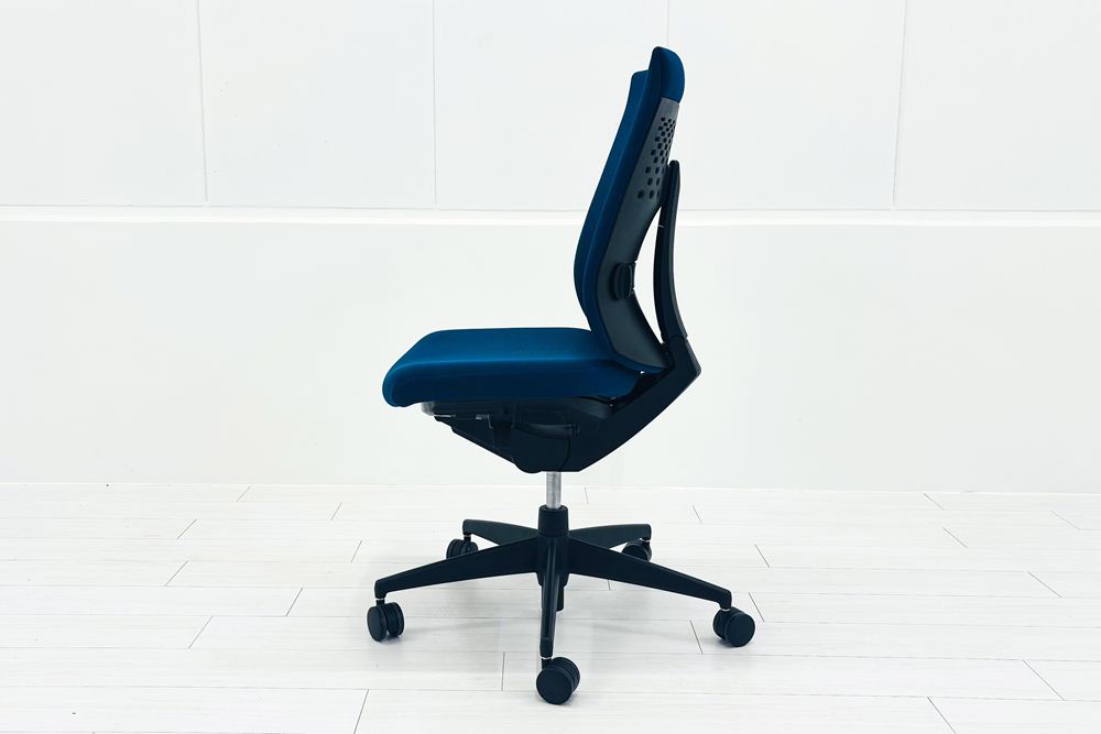 コクヨ Wizard(ウィザード)シリーズ 中古 2020年製 肘無  中古オフィス家具 KOKUYO ターコイズブルーの画像