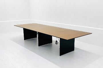 大型会議テーブル エアーフレーム 3015 カンファレンステーブル 中古 Cassina ixc. AIR FRAME 3015 conference table 中古オフィス家具 3600/1200の画像